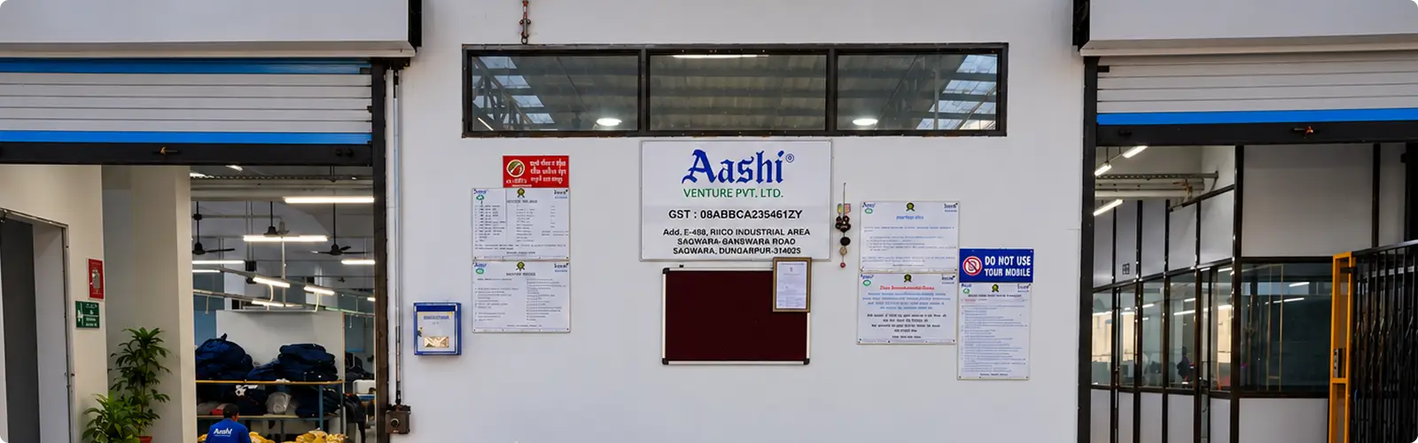 Aashi Venture manufacturing facility exterior